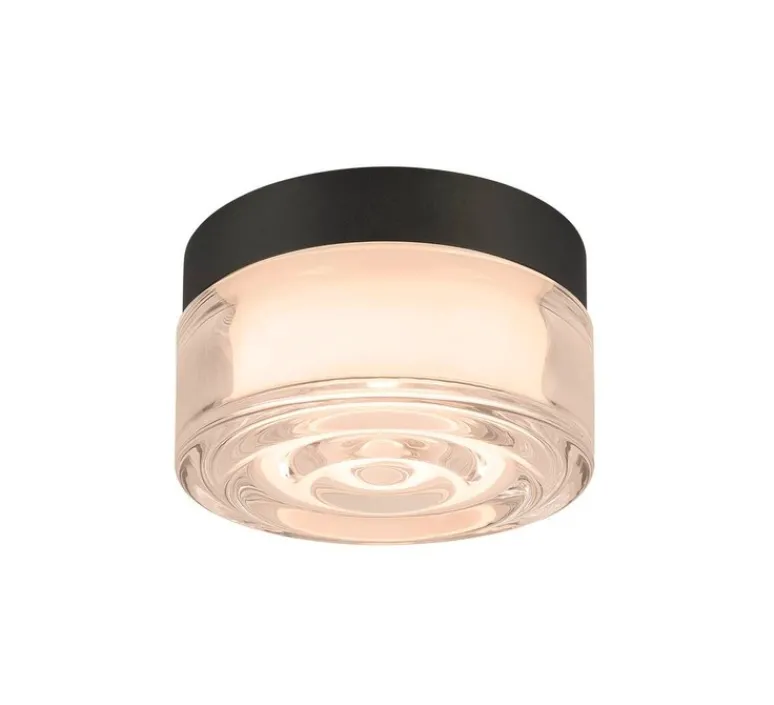 Plafonnier & Spot|Applique*SLV Applique ou plafonnier, Cyft Wave, , IP65, LED, dim, 2700-3000-4000K, 220 / 260 / 280 lm, Ø13,2cm, H7,9cm - noir