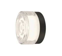 Plafonnier & Spot|Applique*SLV Applique ou plafonnier, Cyft Wave, , IP65, LED, dim, 2700-3000-4000K, 220 / 260 / 280 lm, Ø13,2cm, H7,9cm - noir