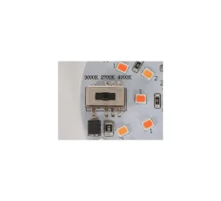 Plafonnier & Spot|Applique*SLV Applique ou plafonnier, Cyft, noir, IP44, LED, dim, 2700-3000-4000K, 330 / 350 / 380 lm, Ø13,2cm, H7,9cm - transparent