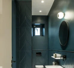 Plafonnier & Spot|Applique*Faro Applique ou plafonnier de salle de bain, Moy, , IP44, LED, 3000k, 200 lm, Ø13cm, H13cm - blanc, or