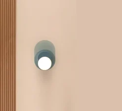 Applique ou plafonnier, Dot 04, bleu, LED, 2700K, 200 lm, L17,2cm, H25cm - Tunto