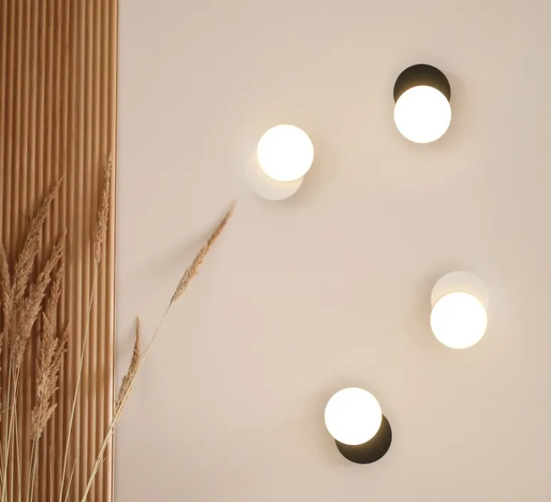 Plafonnier & Spot|Applique*Tunto Applique ou plafonnier, Dot 01, , LED, 2700K, 200 lm, Ø11cm, P3,3cm - noir