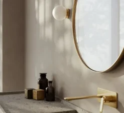 Plafonnier & Spot|Applique*Il Fanale Applique ou plafonnier, Foam 292.02, , IP44, Ø12cm, P13,2cm - laiton