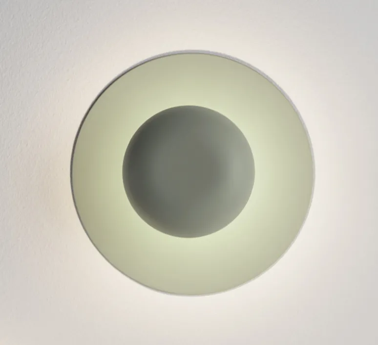 Applique|Plafonnier & Spot*Vibia Applique ou plafonnier, Funnel 2004, , LED, 2700K, 420lm, Ø22cm, H9cm - vert L1