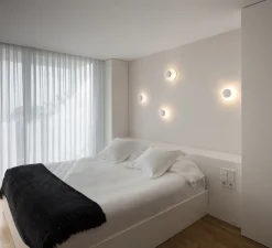 Applique ou plafonnier, Funnel 2004, blanc, LED, 2700K, 420lm, Ø22cm, H9cm - Vibia