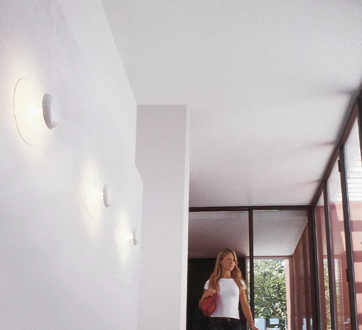 Applique ou plafonnier, Funnel 2004, blanc, LED, 2700K, 420lm, Ø22cm, H9cm - Vibia