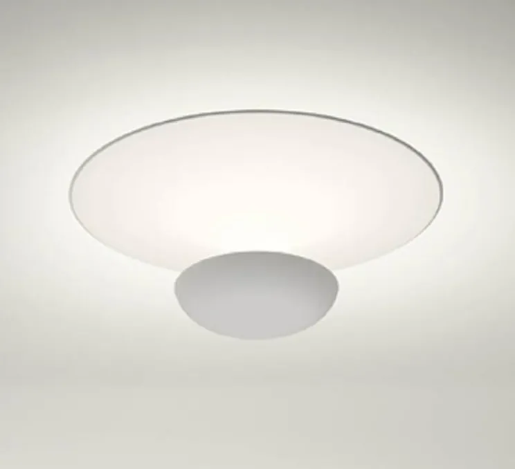 Applique ou plafonnier, Funnel 2004, blanc, LED, 2700K, 420lm, Ø22cm, H9cm - Vibia