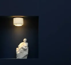 Applique|Plafonnier & Spot*Sammode Applique ou Plafonnier, G13 Small , dimmable, , Ø17cm, H15cm - blanc