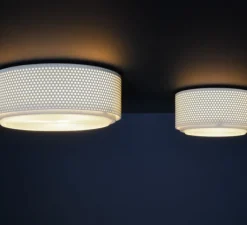 Applique|Plafonnier & Spot*Sammode Applique ou Plafonnier, G13 Small , dimmable, , Ø17cm, H15cm - blanc