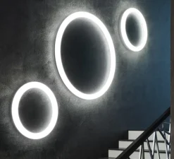 Plafonnier & Spot|Applique*Slide Applique ou plafonnier, Giotto, , LED, dim, 2700K, 1800lm, Ø80cm, H7cm - blanc