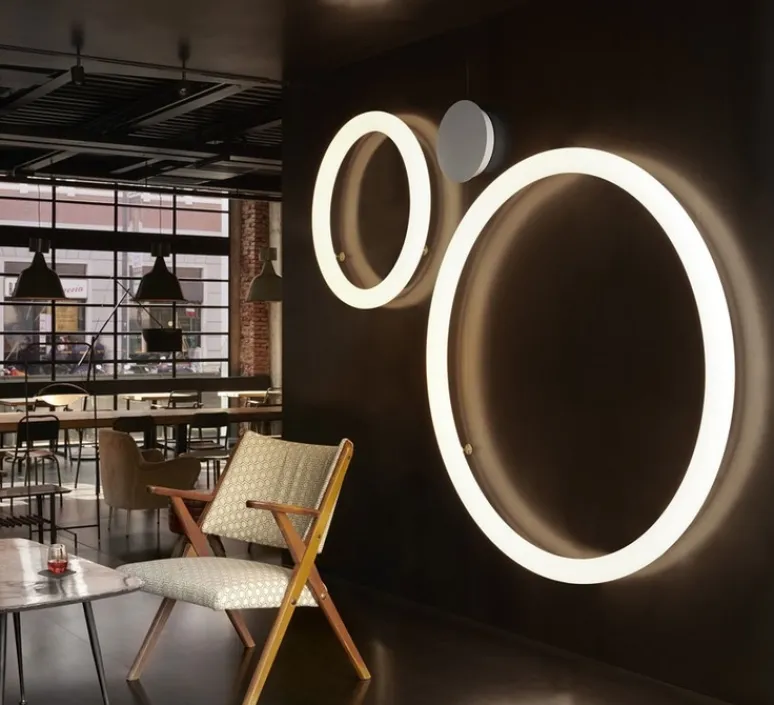 Plafonnier & Spot|Applique*Slide Applique ou plafonnier, Giotto, , LED, dim, 2700K, 1800lm, Ø80cm, H7cm - blanc