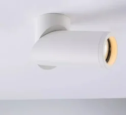 Applique ou plafonnier, Génisse, blanc, Ø6cm, H15,5cm - Nedgis