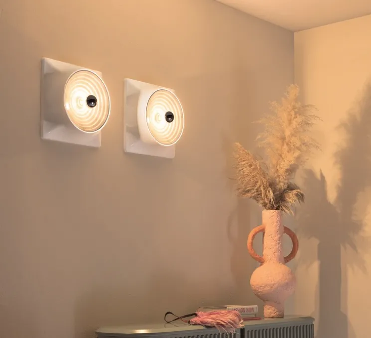 Applique ou Plafonnier, Goletta, blanc, L29,2cm, H14,6cm - Stilnovo