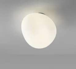 Applique ou plafonnier, Gregg MIDI, blanc, IP44, LED éco, 2700K, 830lm, Ø17cm, H21cm - Foscarini