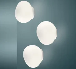 Plafonnier & Spot|Applique*Foscarini Applique ou plafonnier, Gregg Piccola, , IP40, L13cm, H12cm - classe II, blanc