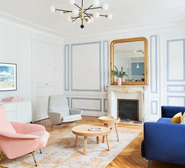 Applique ou plafonnier, IC Lights C/W1, opalin et laiton brossé, L21,6cm, H20cm - Flos