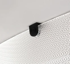 Applique ou plafonnier, Iris, forme B, support noir, LED, dim-to-warm, 1800-3000K, DALI, Ø90cm, H15cm - A-N-D