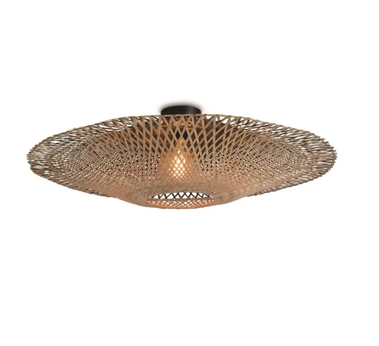 Applique ou plafonnier, Kalimantan L, Naturel, Ø87cm, H20cm - GOOD&MOJO