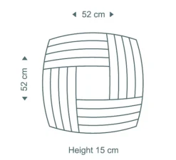 Plafonnier & Spot|Applique*Secto Design Applique ou plafonnier, Kuulto 9100, , LED, dim, 3000K, 3100 lm, Ø52cm, H15cm - Laminé noir