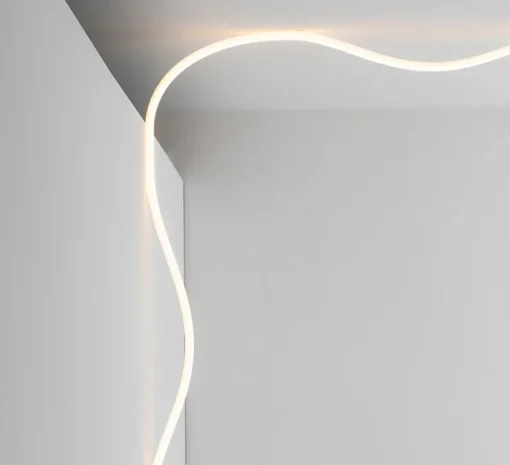 Applique ou plafonnier, La Linea, blanc, IP65, LED, 3000K, 4800lm, Ø5cm, L500cm - Artemide