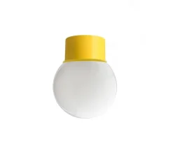 Enfants|Plafonnier & Spot*Zangra Applique ou plafonnier, light.131, avec glass003, , IP21, Ø12,5cm, H15,9cm - jaune