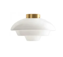 Plafonnier & Spot*Zangra Applique ou plafonnier, light.139, avec Glass.L.012, , Ø36cm, H20cm - laiton