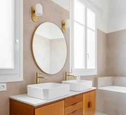 Plafonnier & Spot*Zangra Applique ou plafonnier, light.139, avec Glass.L.012, , Ø36cm, H20cm - laiton