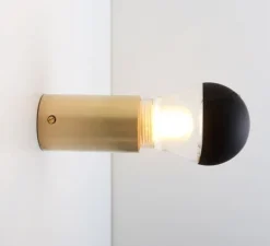 Applique ou plafonnier, light.030, laiton, Ø4,5cm, H7cm - Zangra