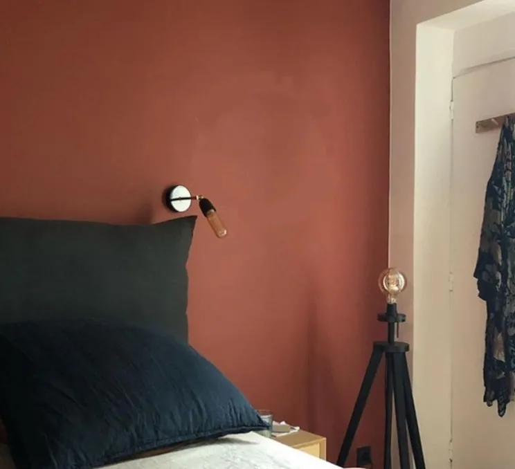 Applique ou plafonnier, light.036, laiton, verre opalin, L21,5cm, H10cm - Zangra