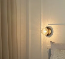 Applique ou plafonnier, Liila 1 small, noir, transparent, IP44, Ø14cm, H14,9cm - Nuura