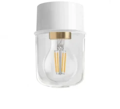 Plafonnier & Spot|Applique*Zangra Applique ou plafonnier, light.131, avec glass002.bis, , Ø8,5cm, H13,4cm - blanc
