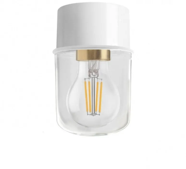 Plafonnier & Spot|Applique*Zangra Applique ou plafonnier, light.131, avec glass002.bis, , Ø8,5cm, H13,4cm - blanc