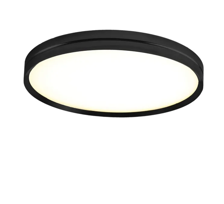 Applique ou plafonnier, Lite Hole C/W, noir mat, LED, dim, 3000K, 3416 lm, Ø60cm, H6cm - B-Lux