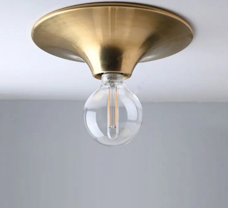 Applique ou plafonnier, light.164.go, laiton, Ø26cm, H6,3cm - Zangra