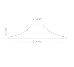 Applique|Plafonnier & Spot*Zangra Applique ou plafonnier, light.164.gr, , Ø26cm, H6,3cm - vert