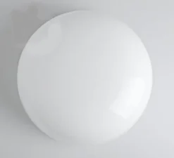 Plafonnier & Spot*Zangra Applique ou plafonnier, light.077, verre soufflé , Ø25cm, H12cm - blanc