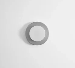 Plafonnier & Spot|Applique*Eno Studio Applique ou plafonnier, Lia, , IP44, Ø30cm, H9,5cm - argent et blanc