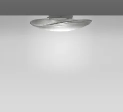 Plafonnier & Spot|Applique*Fabbian Applique ou plafonnier, Loop F35, , IP40, LED, dim, 3000K, lm, Ø45cm, H11,5cm - transparent, blanc