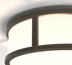 Plafonnier & Spot|Applique*Astro Applique ou plafonnier, Mashiko Round 230, , IP44, Ø23cm, H8,2cm - bronze, blanc