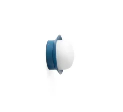 Applique ou plafonnier, MAY, bleu, IP44, LED, 2700K, 300 lm, Ø12cm, P8cm - Faro