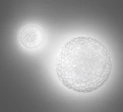 Applique|Plafonnier & Spot*Artemide Applique ou plafonnier, Meteorite 35, , Ø35cm, H30,9cm - blanc