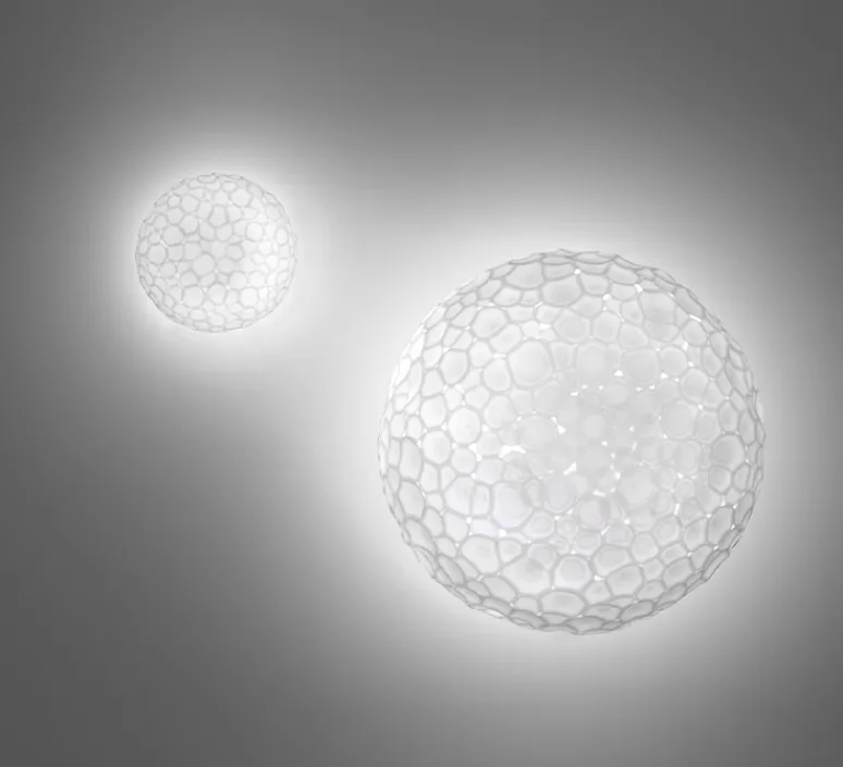 Applique|Plafonnier & Spot*Artemide Applique ou plafonnier, Meteorite 35, , Ø35cm, H30,9cm - blanc