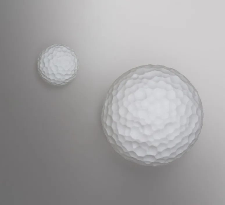 Applique|Plafonnier & Spot*Artemide Applique ou plafonnier, Meteorite 35, , Ø35cm, H30,9cm - blanc