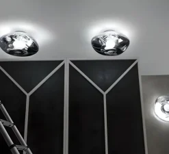 Plafonnier & Spot|Applique*Tom Dixon Applique ou plafonnier, Melt, , LED, dim, 3000k, 800 lm, L50cm, H50cm - chrome argent,