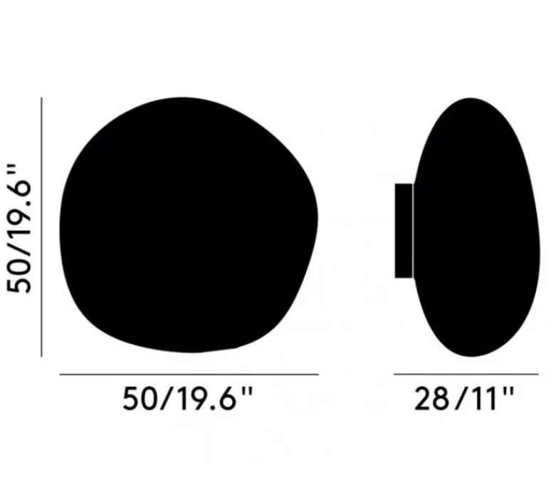 Plafonnier & Spot|Applique*Tom Dixon Applique ou plafonnier, Melt, , LED, dim, 3000k, 800 lm, L50cm, H50cm - chrome argent,