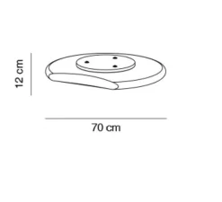 Plafonnier & Spot|Applique*Alma light Applique ou plafonnier, Moon, , IP23, LED, 3000K, 3240 lm, Ø70cm, H12cm - blanc