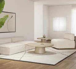 Applique|Plafonnier & Spot*Axolight Applique ou plafonnier, Nelly Carré 100, , LED, 2700K, Ø100cm - blanc