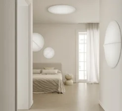 Applique|Plafonnier & Spot*Axolight Applique ou plafonnier, Nelly Disque 100, , LED, 2700K, Ø100cm - blanc