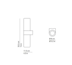 Plafonnier & Spot|Applique*KDLN Applique ou plafonnier, Pastilla, , L8cm, H35,5cm - blanc