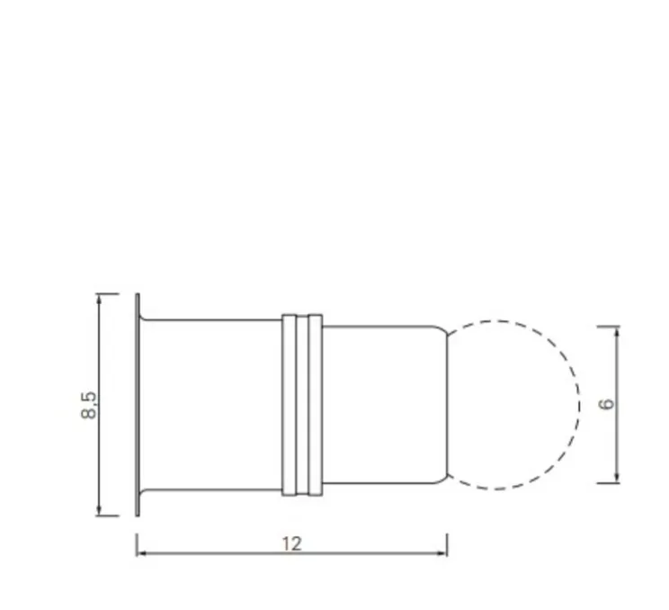 Applique ou plafonnier, Pailla, Eileen Gray, chrome, L8,5cm, H6cm - Classicon